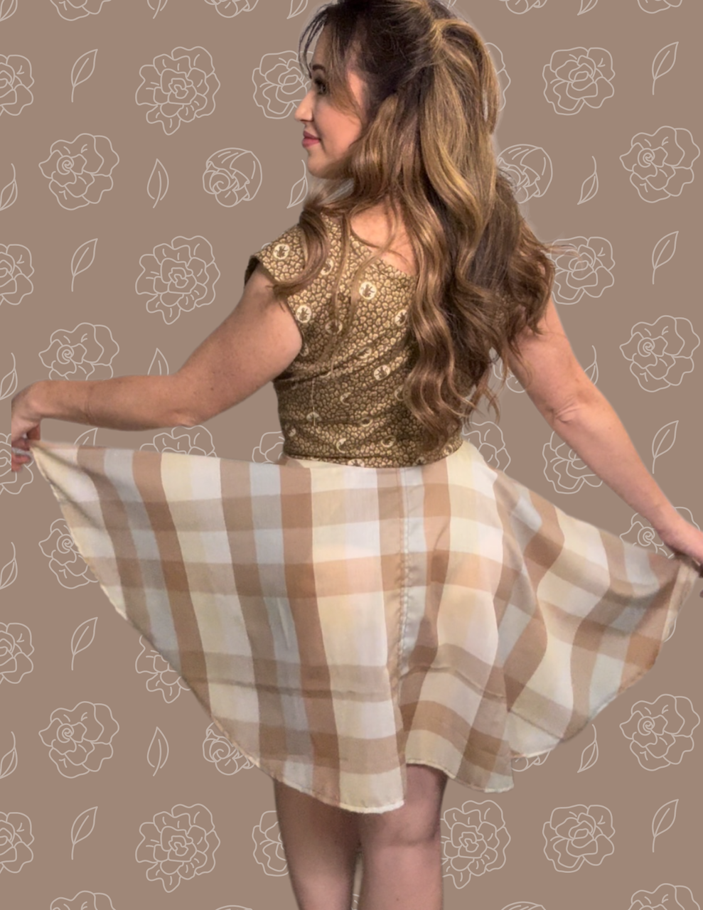 Monkey Business Short Tea Time Wrap Dress