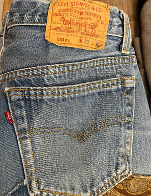 "Butterfly" Patched up vintage 501 xx Levi's
