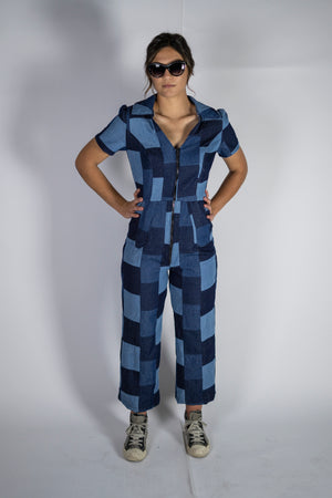 "Dynomite" Patchwork Coveralls