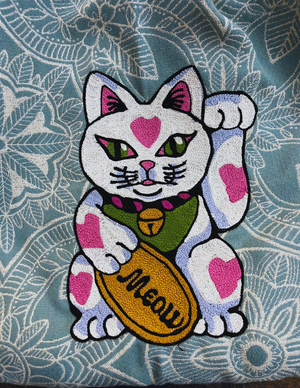 "Happy Meow" one of a kind handmade purse