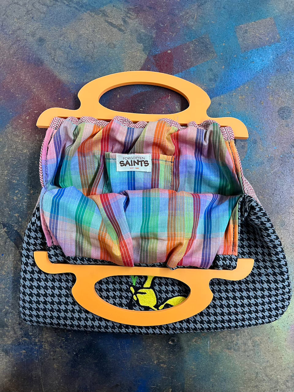 Retro Woodstock Chainstitched purse