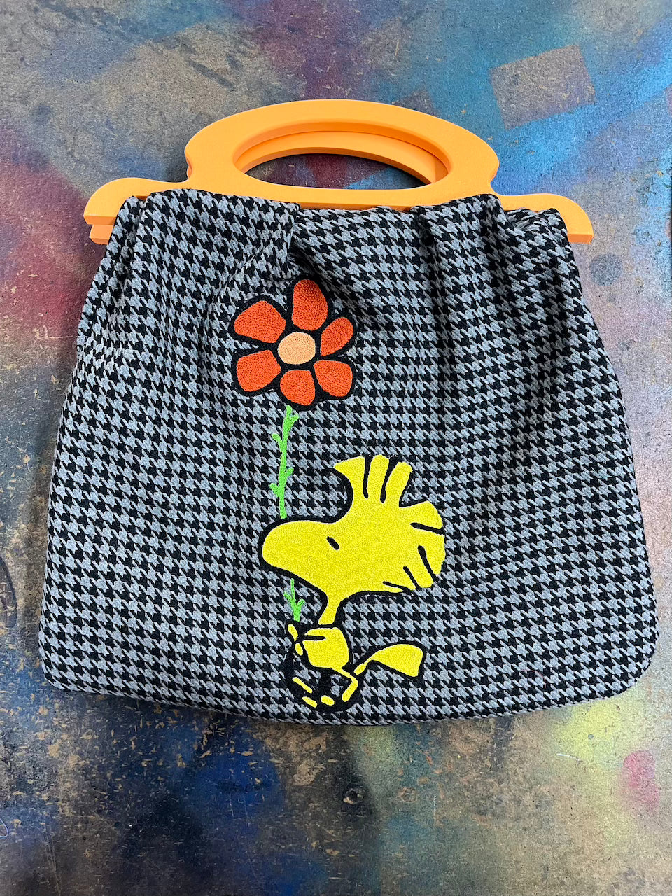 Retro Woodstock Chainstitched purse