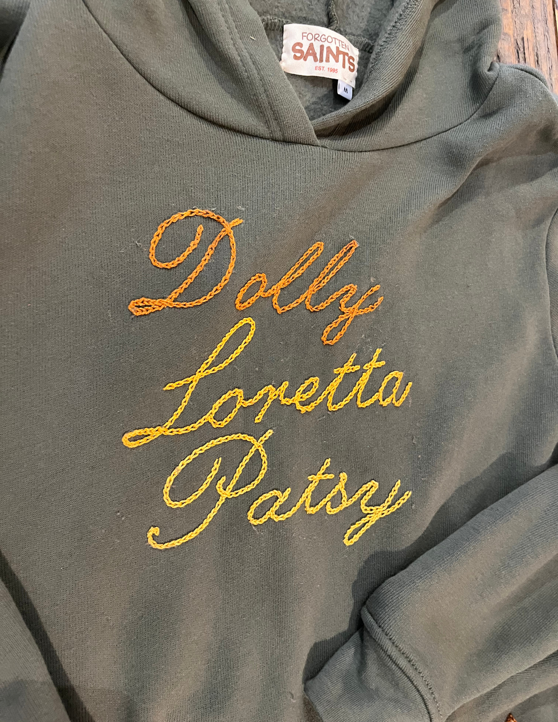 "Ladies of Country" Hand chainstitched hoody