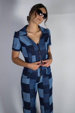 "Dynomite" Patchwork Coveralls