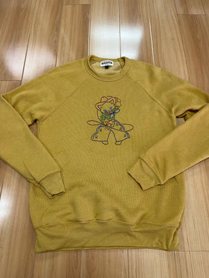 "Puss in Cowboy Boots" embroidered sweatshirt