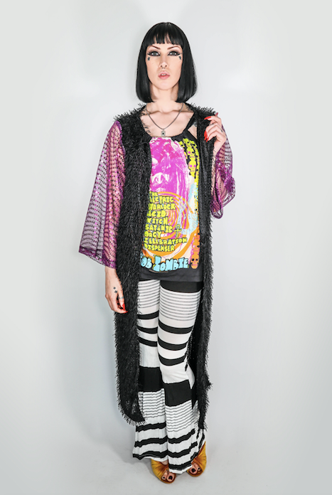 Forgotten Saints LA "Electric Warrior" Long One of a Kind Kimono