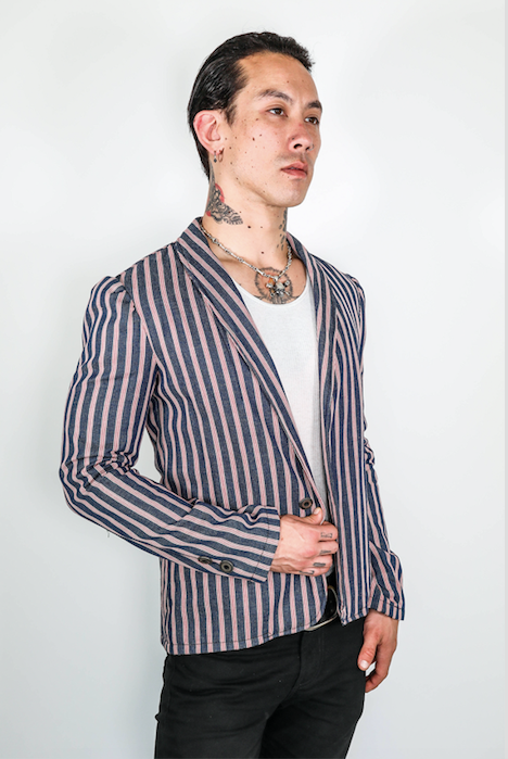 Forgotten Saints LA "Dead End Street" Mod cut striped Blazer