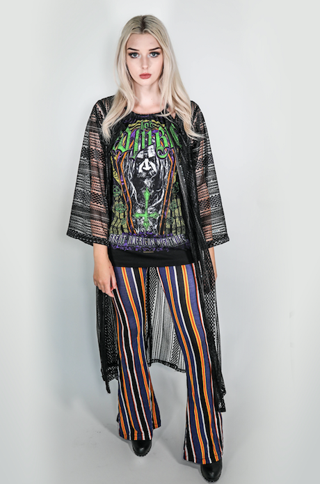 Forgotten Saints LA "Get Down and Get with It" Sheer One of a kind Kimono