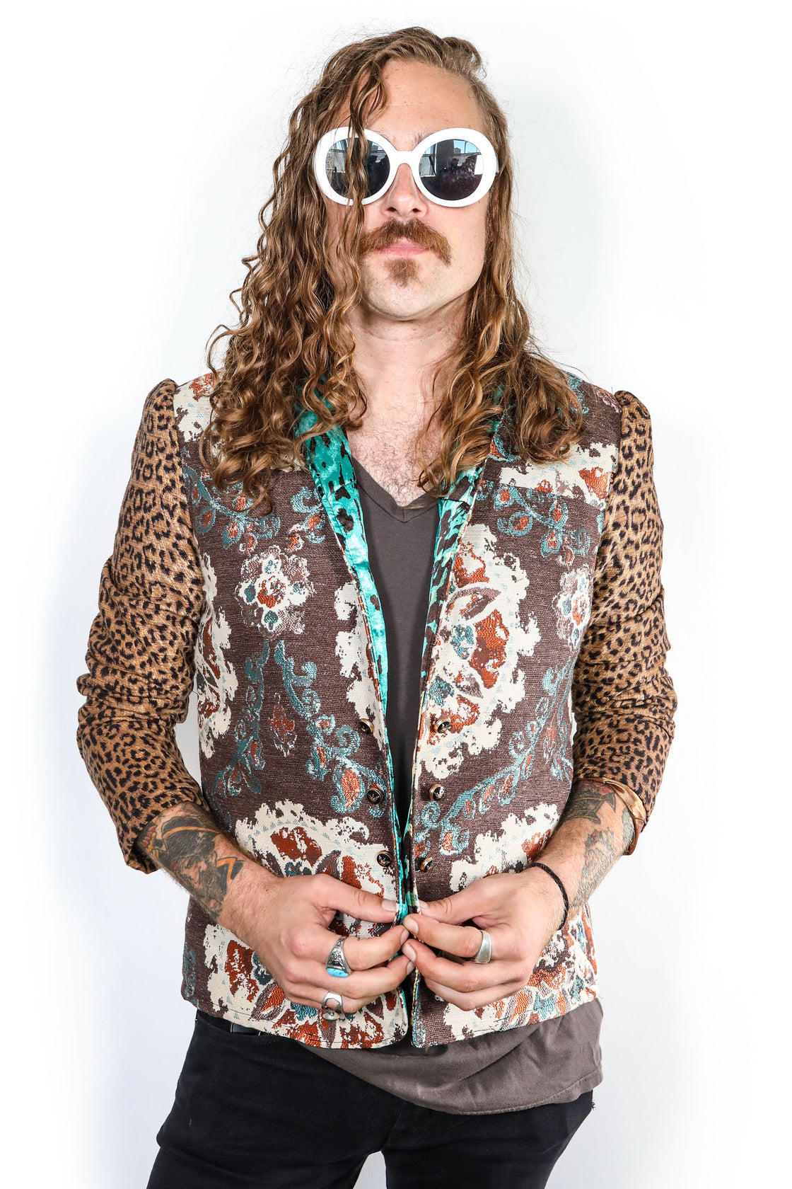 Forgotten Saints LA "Dandy in the Underworld" Mens One of a Kind Stage Blazer