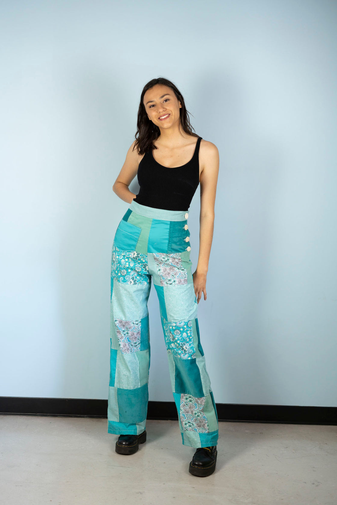 "Summer Lovin' " High Waisted Patchwork Pants