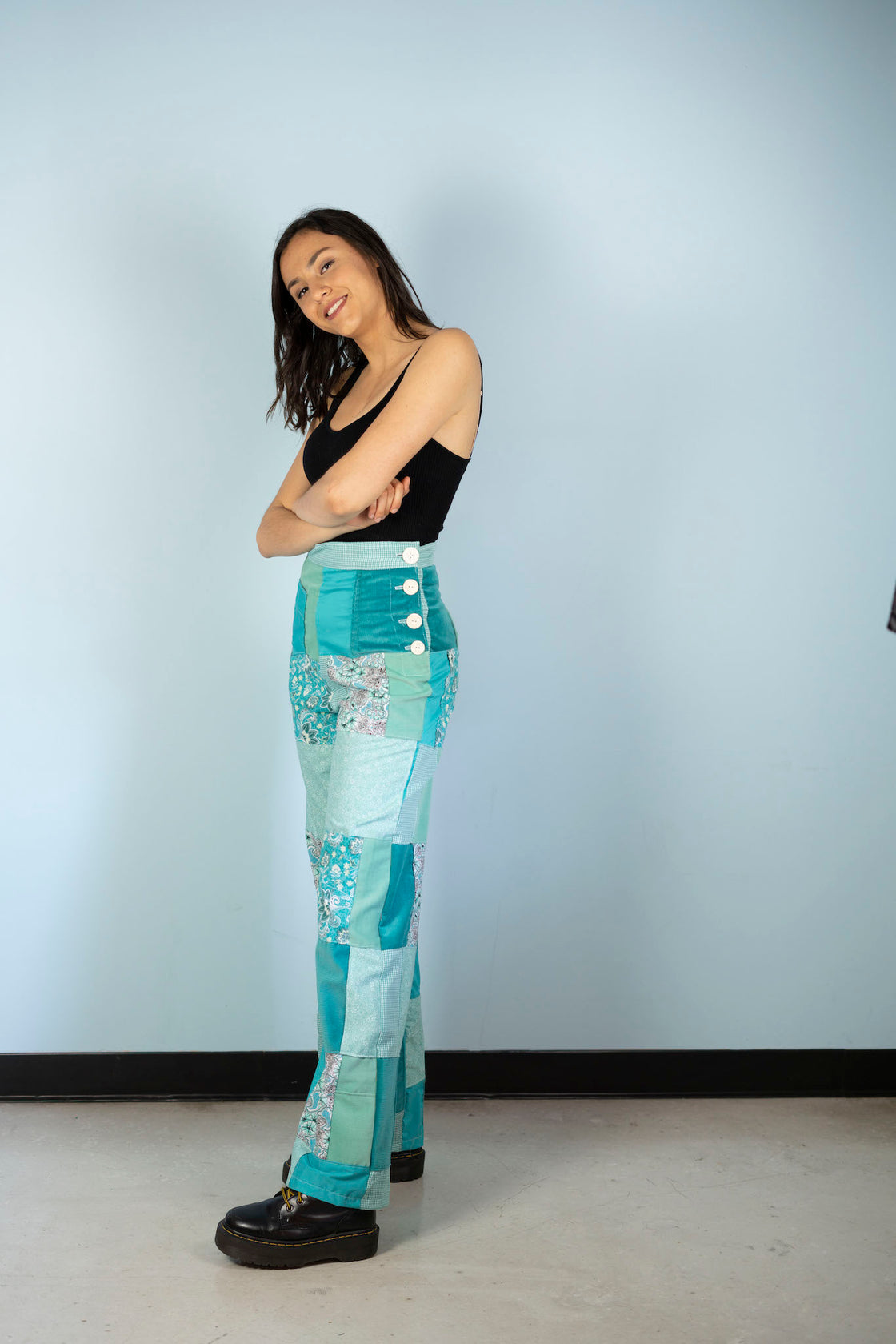 "Summer Lovin' " High Waisted Patchwork Pants