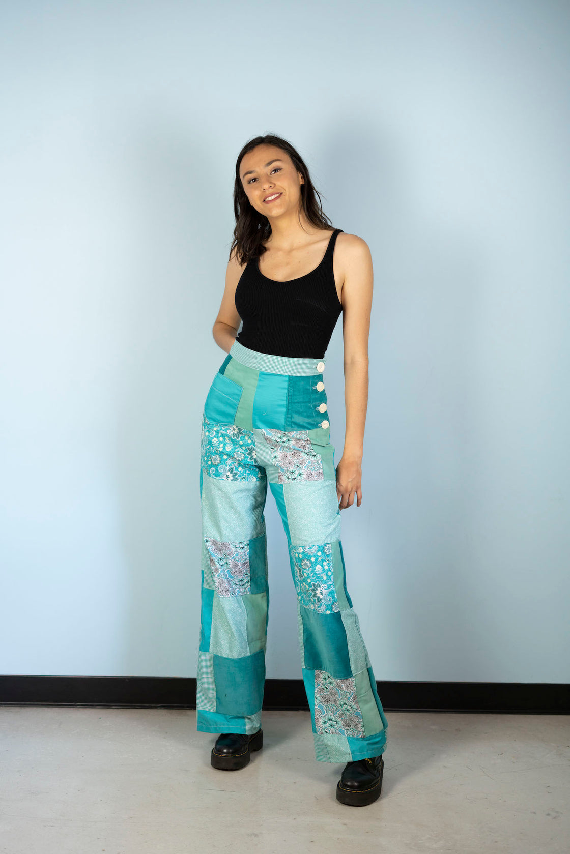 "Summer Lovin' " High Waisted Patchwork Pants